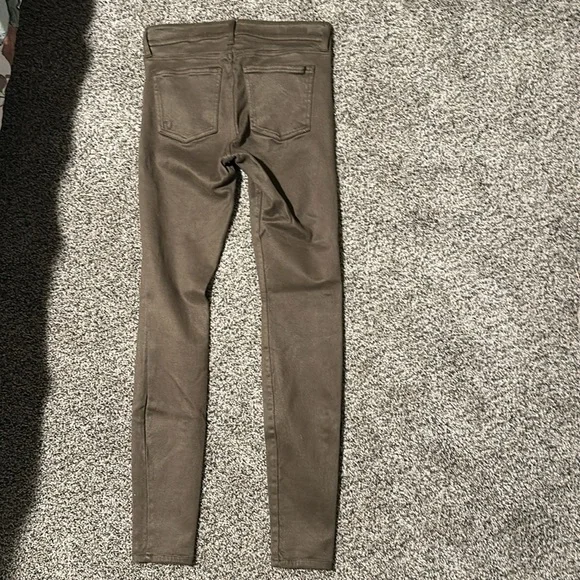 Toothpick skinny faux suede pants - Picture 6 of 10